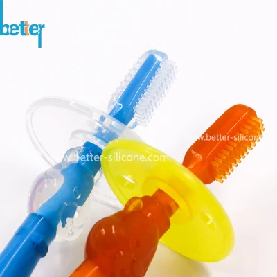 Moulage en caoutchouc de silicone liquide pour brosse à dents de dentition en silicone de qualité alimentaire pour bébé
